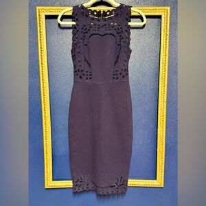 Ted Baker Elegant Navy Lace Dress